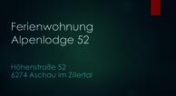 Ferienwohnung Alpenlodge 52